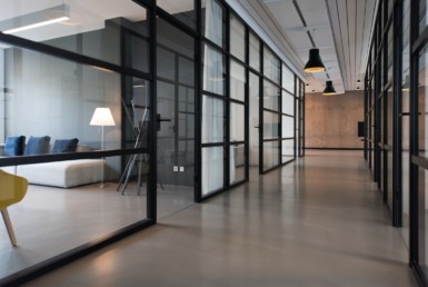 Model photo of interior office space